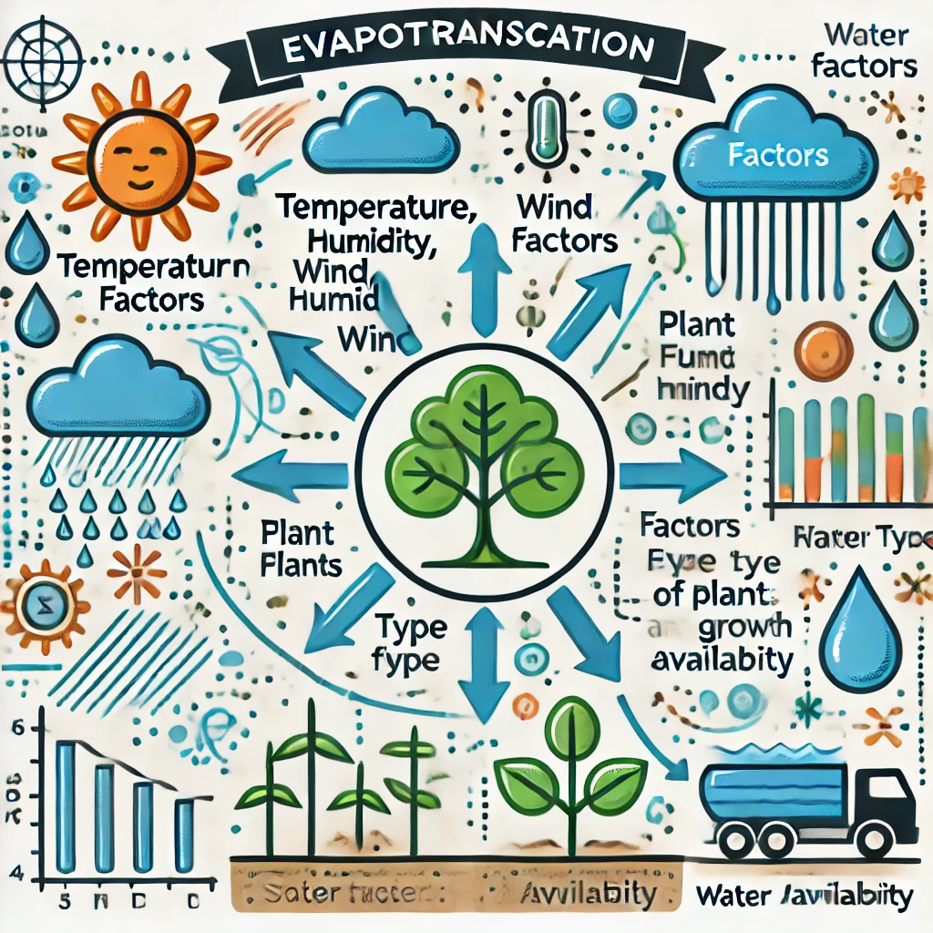 Facteurs climatiques, végétaux et environnementaux influençant l'évapotranspiration