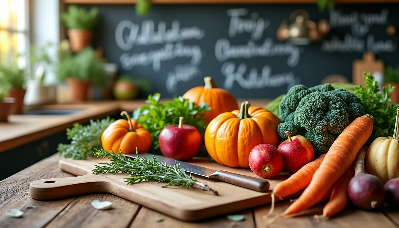 Guide des ingrédients de saison pour une cuisine durable